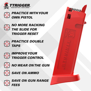 TTRIGGER - Dry Fire Trainingsmagazin CLASSIC | GLOCK Double Stack - MantisX.at